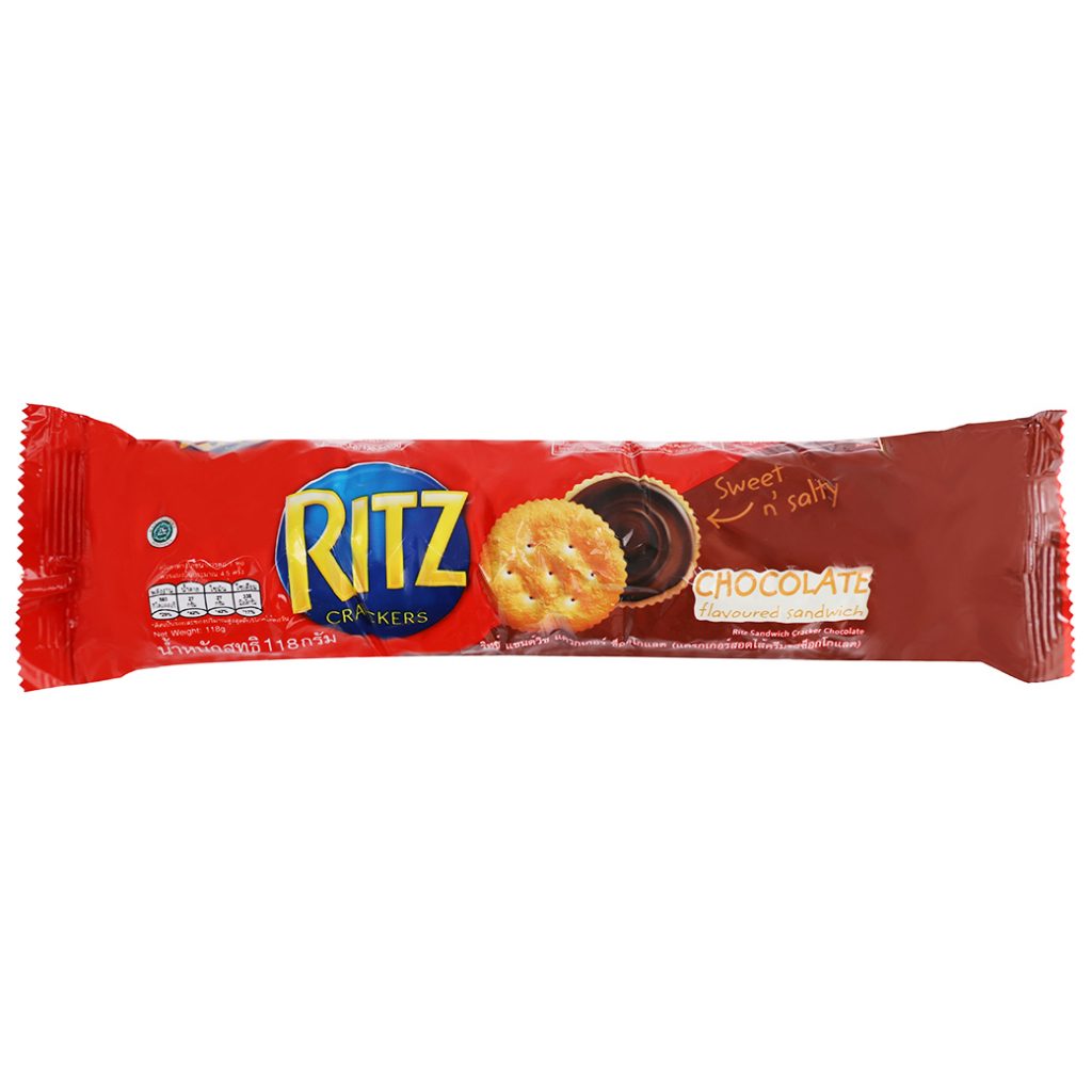 RITZ SANDWICH CRACKER WITH CHOCOLATE FLAVORED CREAM 118G